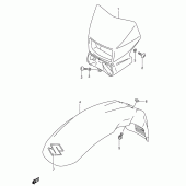 Схема вузла: Кожух фари (Model k5 e24) для Suzuki DR650 DR650SE