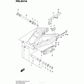 Схема узла: Задний рычаг (Маятник) для Suzuki GSX1300 Hayabusa