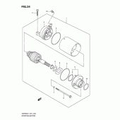 Схема узла: Стартер электрический для Suzuki GSF650 Bandit S