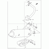 Схема вузла: Вихлопна система (Model x) для Suzuki UC150 Epicuro