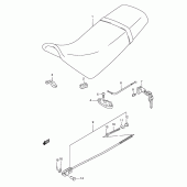 Схема вузла: Сидіння (Model v p9) для Suzuki TS185