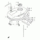 Схема вузла: Паливний бак (Model t) для Suzuki GSX-R1100