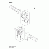 Схема вузла: Пульт керування рульовим (An400l1 e3) для Suzuki AN400 Burgman (EU analogue of SkyWave)