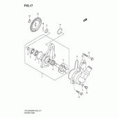Схема вузла: Водяний насос Suzuki DR-Z400 DR-Z400SM