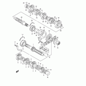 Схема вузла: Трансмісія для Suzuki GSF1200 Bandit