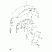 Схема узла: Переднее крыло (Model v) для Suzuki VZ800 Marauder