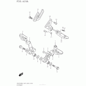 Схема узла: Подножки для Suzuki DR650 DR650SE