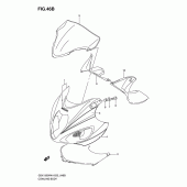 Схема вузла: Передній обтічник (Model k6) для Suzuki GSX1300 Hayabusa