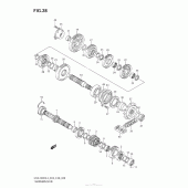 Схема узла: Трансмиссия для Suzuki GSX-R600