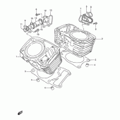 Схема вузла: Циліндр для Suzuki VS800 Intruder 800