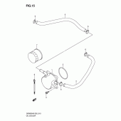 Схема вузла: Олійний охолоджувач для Suzuki GSR600