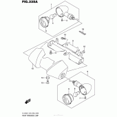 Схема вузла: Front Turnsignal Lamp (Vl1500Bl7 E03) для Suzuki VL1500 Boulevard C90T BOSS