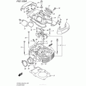 Схема вузла: Головка циліндра (Задня) для Suzuki VZ1500 Boulevard M90