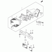 Схема узла: Задний фонарь (Стоп-сигнал) для Suzuki DR200 DR200SE