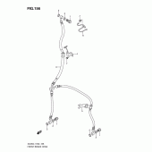 Схема узла: Передний тормозной шланг (Dl650uel1 e19) для Suzuki DL650 V-Strom