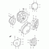 Схема узла: Крышки картера для Suzuki GSX600 Katana