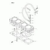 Схема вузла: Циліндр для Suzuki GSX-R750