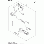 Схема вузла: Ручки з підігрівом (Опція) для Suzuki AN650 Burgman (EU analogue of SkyWave)