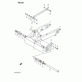 Схема вузла: Задній важіль підвіски Suzuki GSX-R750