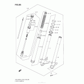 Схема узла: Передняя вилка для Suzuki GSX-R600