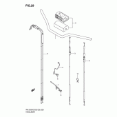 Схема узла: Руль & Тросики для Suzuki RM-Z450