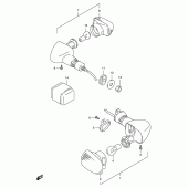 Схема вузла: Поворотники для Suzuki TL1000