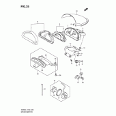 Схема узла: Спидометр (Vz800uel1 e19) для Suzuki VZ800 Intruder M800/ Boulevard M50