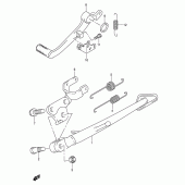 Схема вузла: Підставка для Suzuki GSX-R600