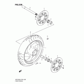 Схема узла: Переднее колесо (Vzr1800zl2 e19) для Suzuki VZR1800 Intruder M1800R/ Boulevard M109R
