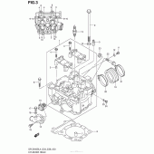 Схема вузла: Головка циліндра Suzuki DR-Z400 DR-Z400S