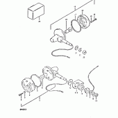 Схема вузла: Поворотники (E16, e18) для Suzuki DR400