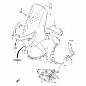 Схема вузла: Вітрове скло (Model y/k1) для Suzuki UC150 Epicuro