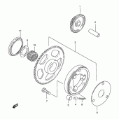 Схема узла: Привод стартера для Suzuki GZ250 Marauder