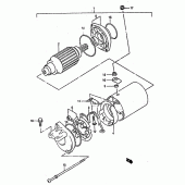 Схема вузла: Електричний стартер для Suzuki DR800