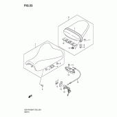 Схема узла: Сиденье для Suzuki GSX-R1000