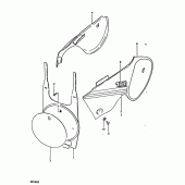 Схема вузла: Бічні панелі (Rm100x) для Suzuki RM100