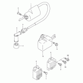 Схема вузла: Електроустаткування для Suzuki TS185