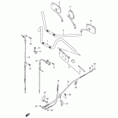 Схема вузла: Кермо & Тросики (Model v) для Suzuki VS600 Intruder 600