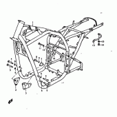 Схема вузла: Рама для Suzuki GS1000