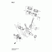 Схема узла: Коленчатый вал & Поршень для Suzuki VS800 Boulevard S50