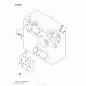 Схема узла: Передний тормозной суппорт (Dr-Z125L E28) для Suzuki DR-Z125 DR-Z125L
