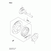Схема узла: Привод стартера для Suzuki EN125