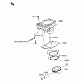 Схема вузла: Циліндр & Поршень для Suzuki RM-Z250
