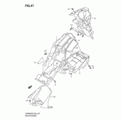Схема узла: Заднее крыло для Suzuki GSR600