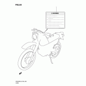 Схема узла: Информационные наклейки (Dr200sel2 e24) для Suzuki DR200 DR200SE