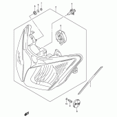 Схема узла: Фара (E24) для Suzuki DL650 V-Strom