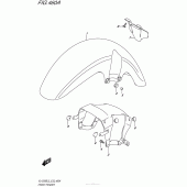 Схема вузла: Переднє крило Suzuki VL1500 Boulevard C90 BOSS