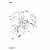 Схема вузла: Головка циліндра для Suzuki AN400 Burgman (EU analogue of SkyWave)