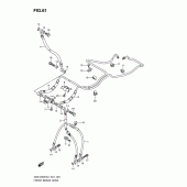 Схема узла: Передний тормозной шланг для Suzuki GSX1250