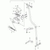 Схема вузла: Передній гальмівний циліндр Suzuki GZ125 Marauder